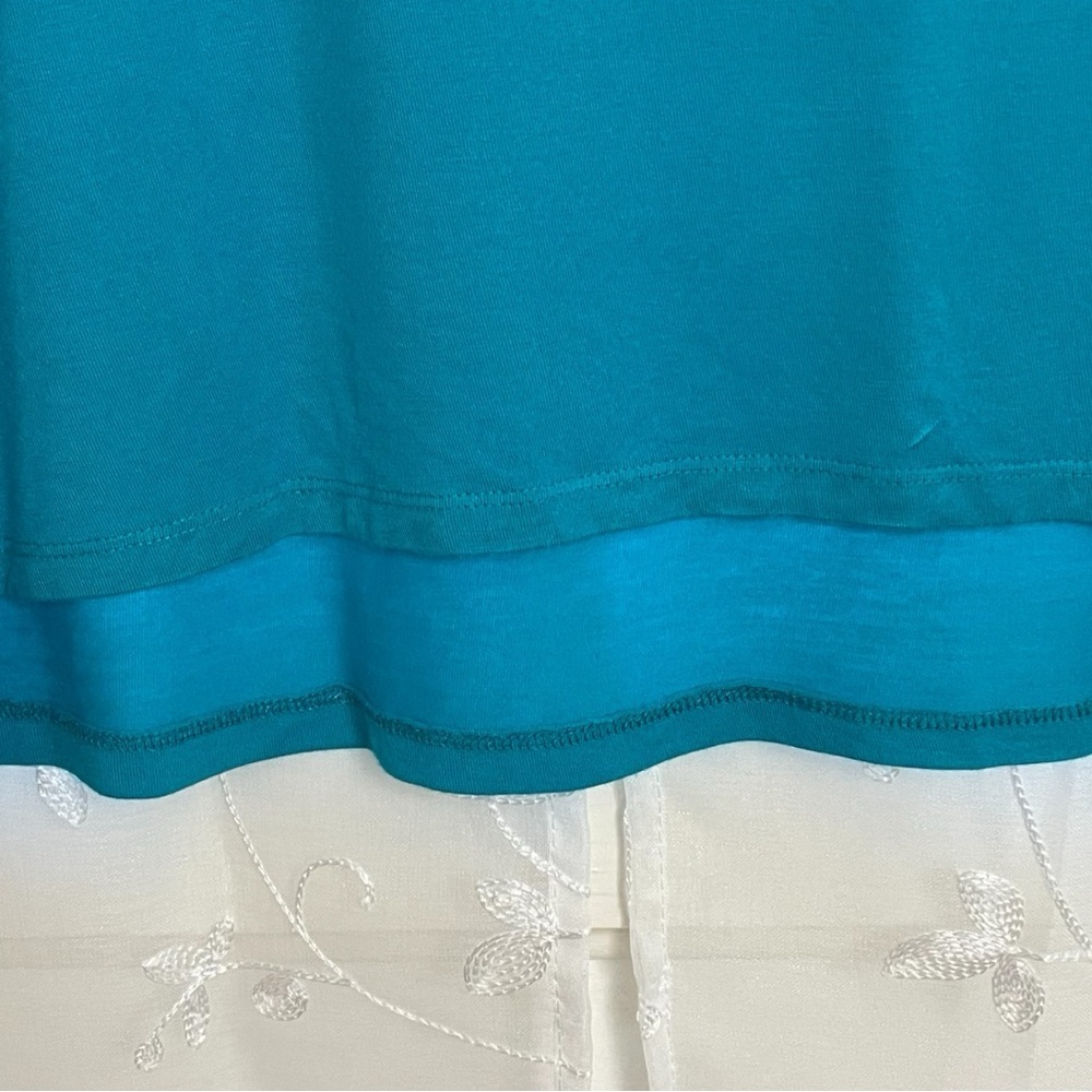 Lane Bryant Turquoise Embellished Tank Top - Picture 3 of 9